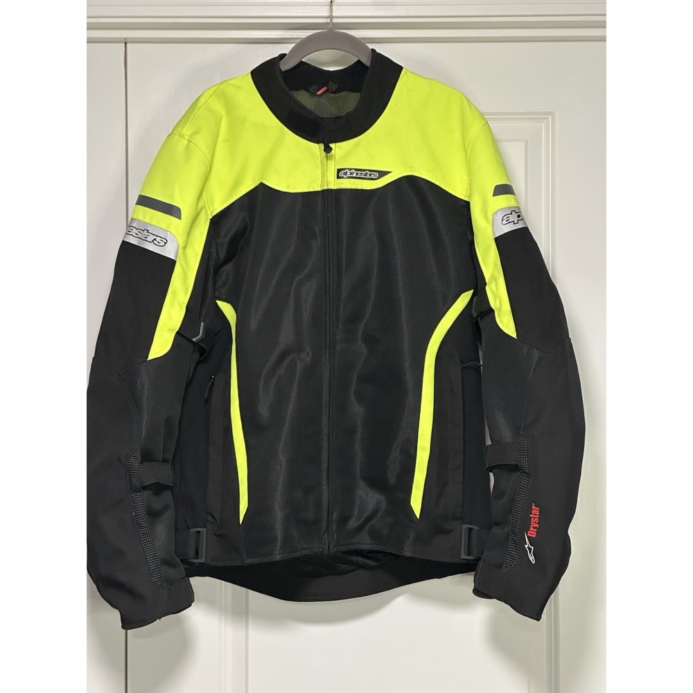Alpinestars, Leonis Drystar Air Jacket, Black & Yellow, Size XL
